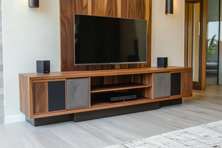 TV Stand With Side Cabinets Cover