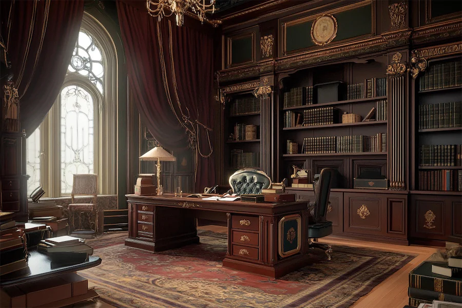 Victorian Eclectic Office Room Cover