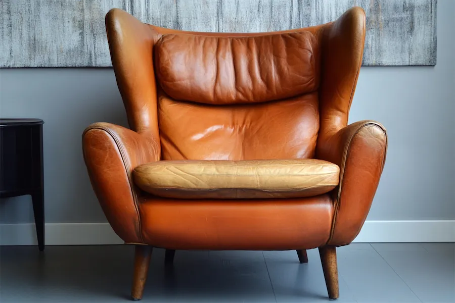 Vintage Leather Chair Cover