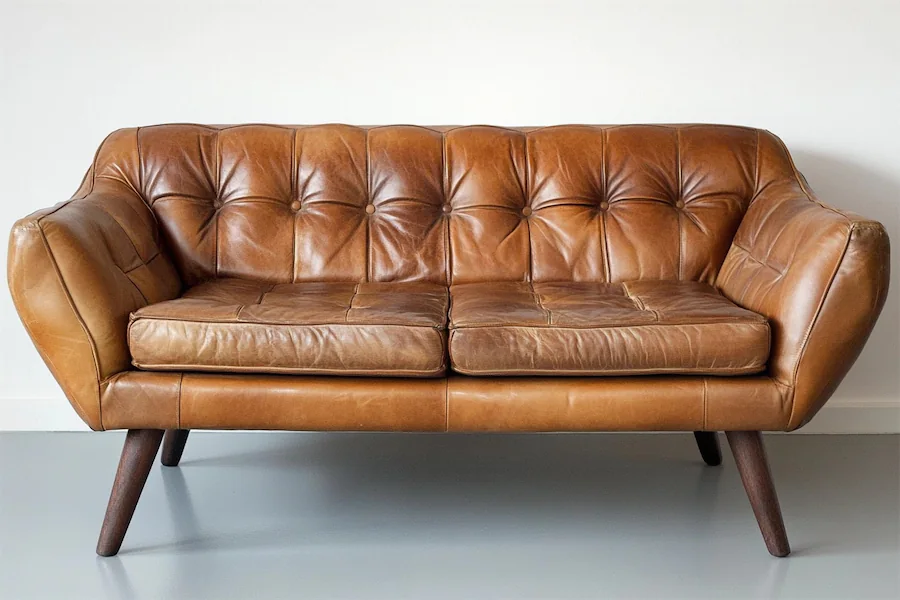 Vintage Leather Sofa Cover