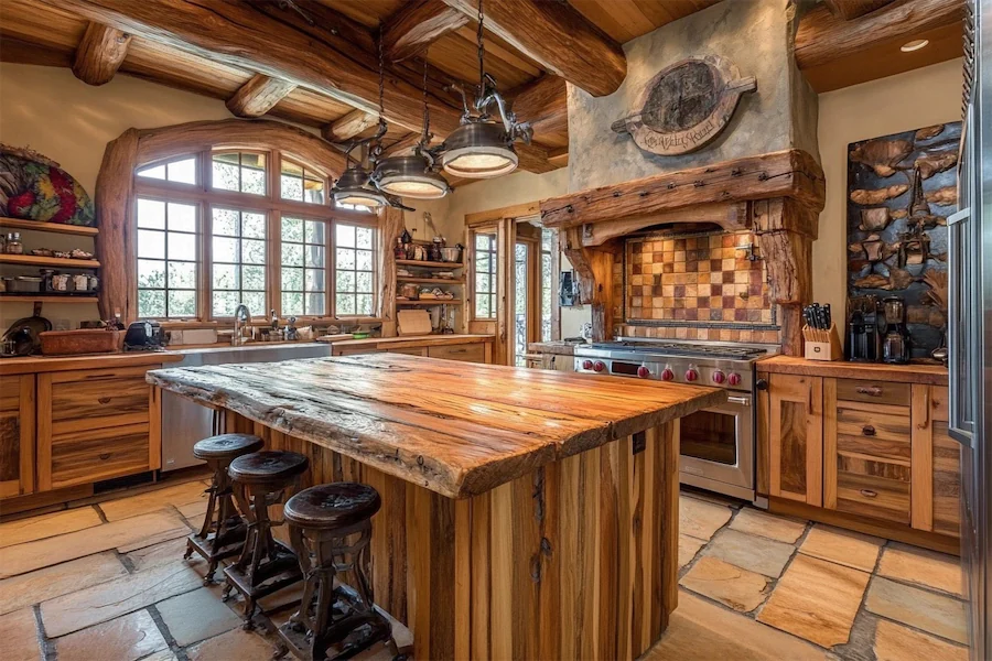 Wooden Kitchen Cover